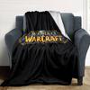 World Warcraft Logo Flannel Blanket Super Soft Warm Cozy Blanket for Sofa Bed Office Travel All‑Season Home Decor Gift