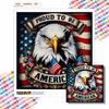 New Arrival 5D DIY Full Circle Diamond Painting "American Eagle" Embroidery Cross Stitch Home Decor Gift