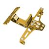 Motorcycle License Plate Bracket with LED Lights Licence Plate Holder Aluminum Alloy Universal Gold