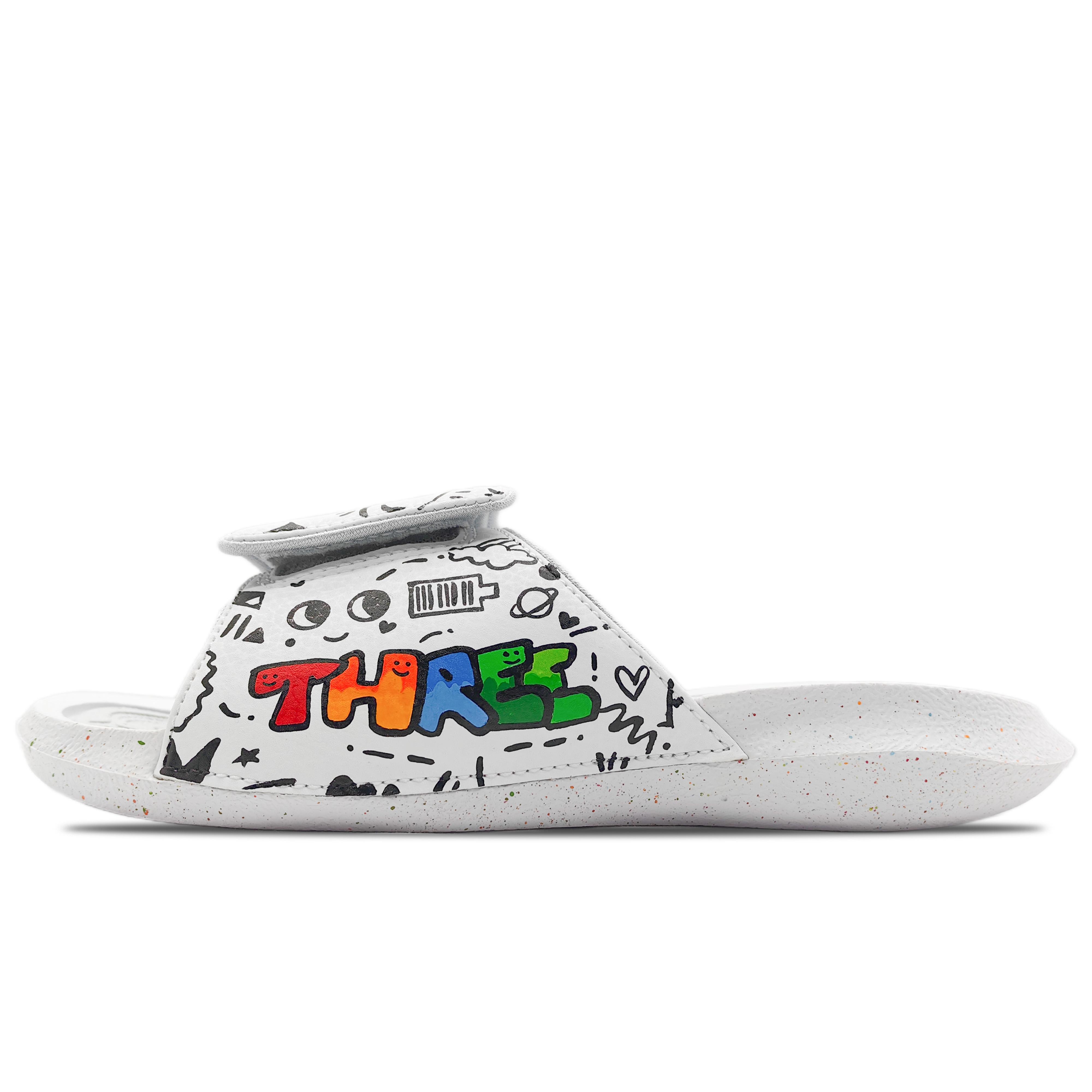 Jordan Hydro 6 Slip Resistant Slide Slippers Women s White Black 881474-100(Team188-) 36