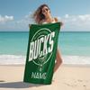Personalized Bucks Team Spirit Gear Beach Towel Microfiber Beach Towel Thin Absorbent for Beach Swimming Yoga Bath Sports. 0910220