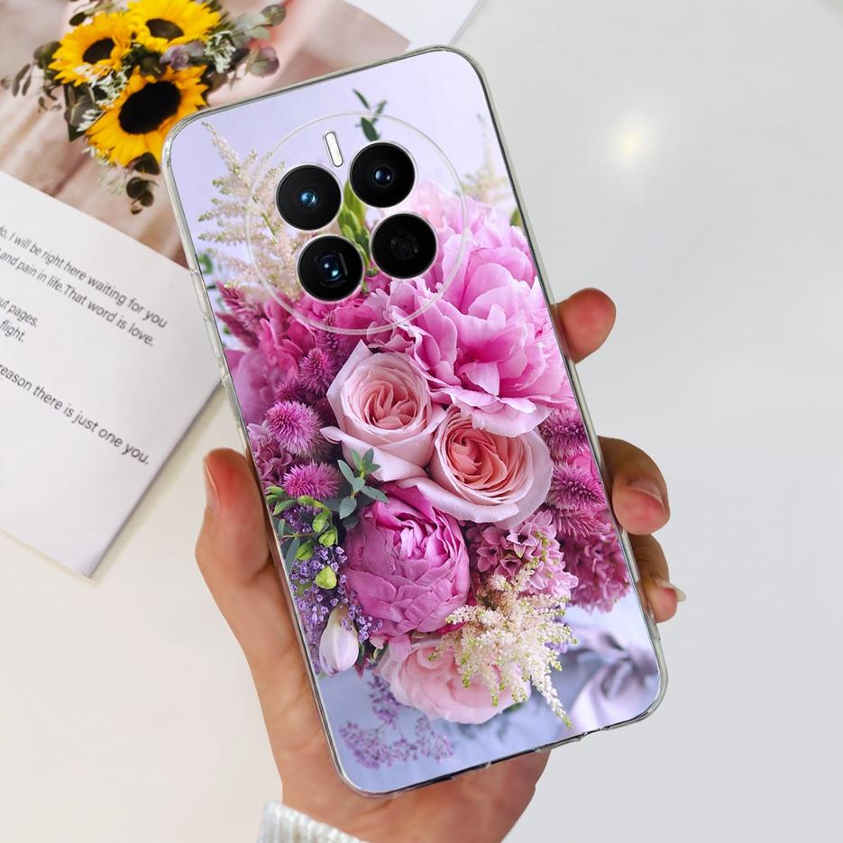 For Huawei Mate 50 Pro Case Stylish Butterfly Flowers Soft Slim Fundas Phone Case For Huawei Mate 50 Mate50 Pro Back Cover Coque