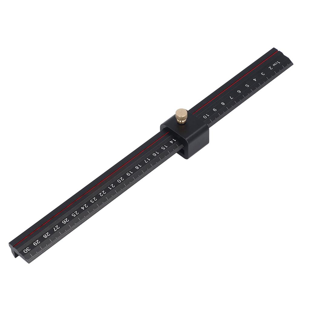Holzbearbeitung Schieblehre Aluminiumlegierung Genaue Skalen L-förmiges Lineal für Schreiner Holzarbeit