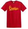 T-Shirt Script Crooklyn Coda da Baseball Squadra Brooklyn BK NY NYC Tutte le Taglie e Colori