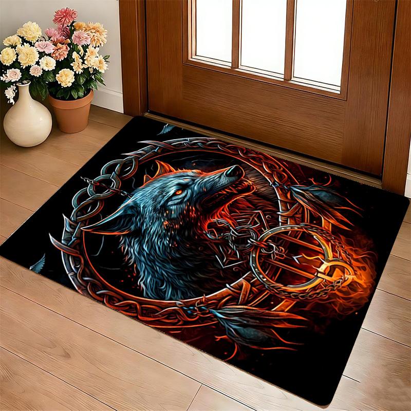 Wolf Spirit Living Room Nonslip Area Rug Soft Carpet For Bedroom Game Playroom Sofa Office Home Decor Doormat Christmas Gift C926569