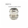 Brass Cord Grip Stainless Steel Strain Relief Wire Seal Fitting for Workbench, Machine