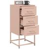 Nightstand Pink 36 x 39 x 78 cm Steel