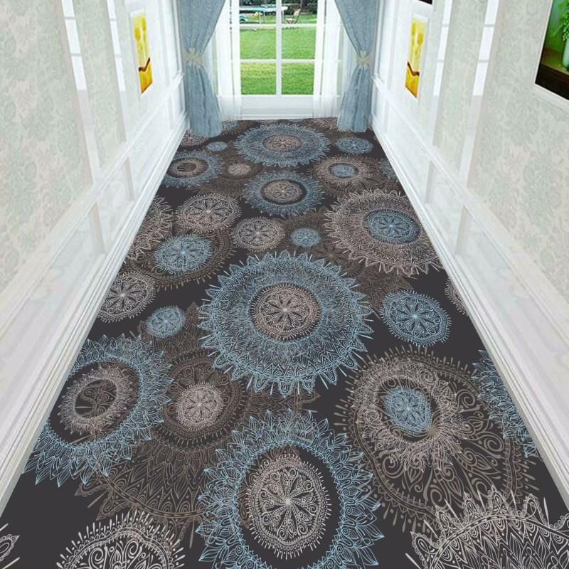 All Size Hallway Carpet Wedding Corridor Rug Stairs Carpet Home Floor Runners Rugs Hotel Entrance Aisle Floor Long Rug Bedroom