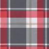 2 Piece Pallet Cushion Set Red Checkered Fabric