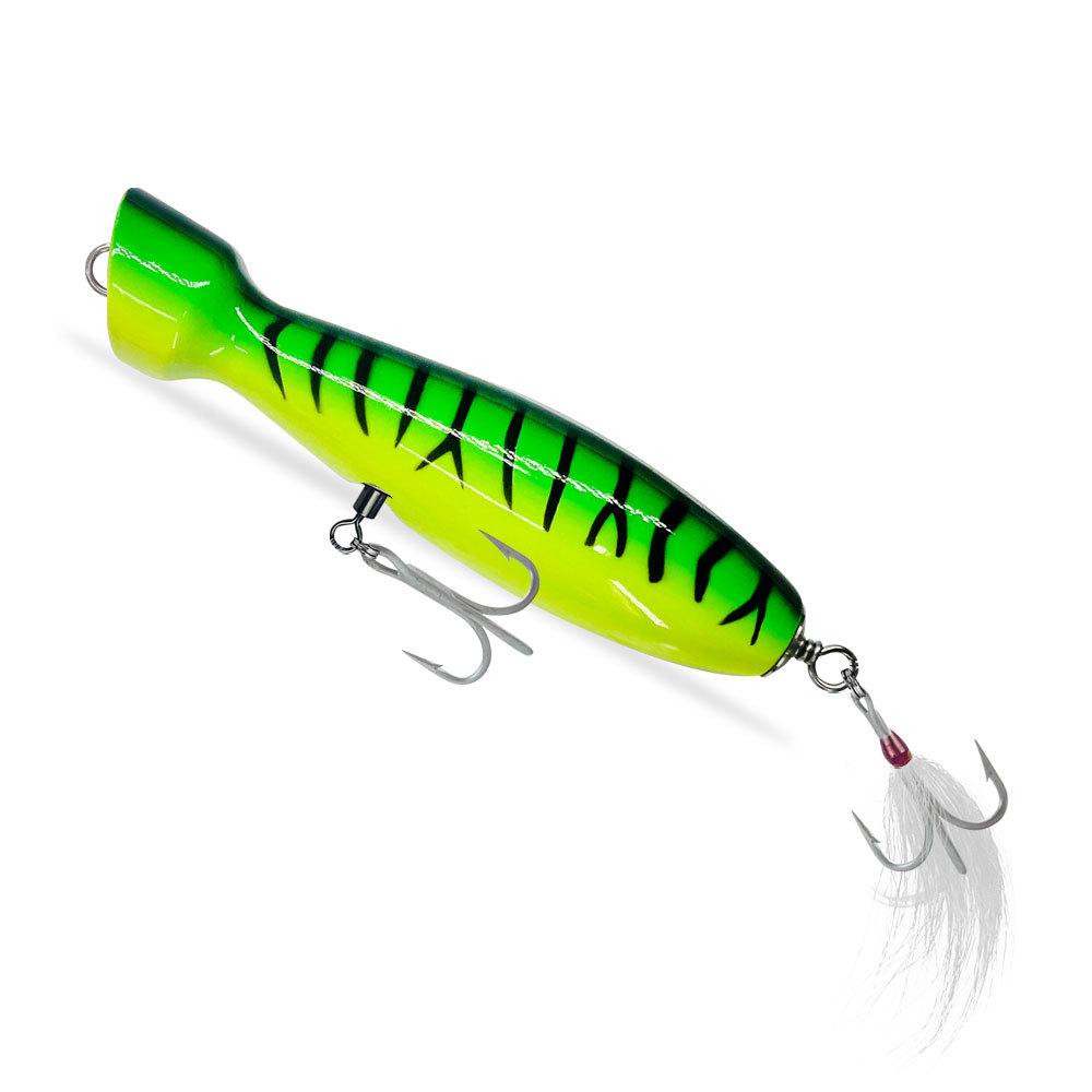 Seasky 5.5" Wooden Popper Fishing Lure for Tuna & Sea Bass