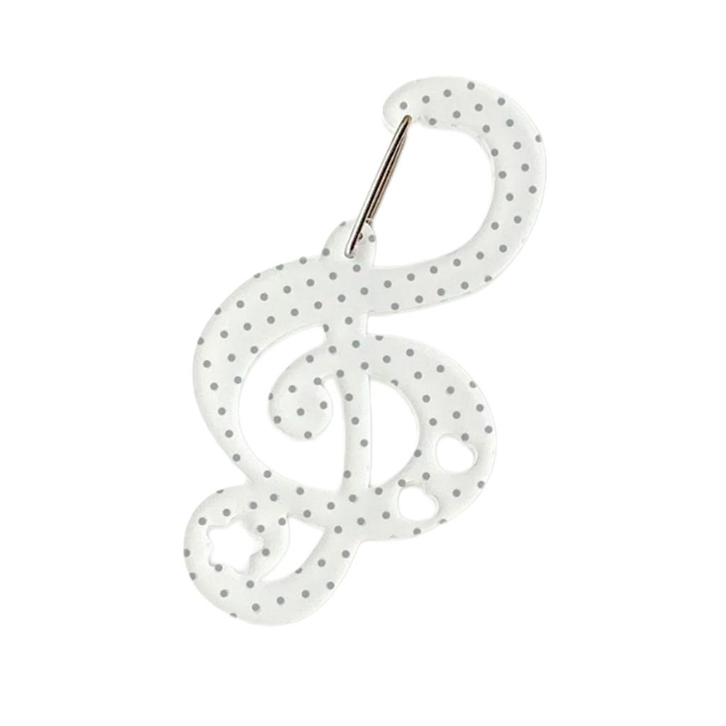 Acrylic Star Note Shape Carabiner Hook Clips Card Holder Keychain Portable Outdoor Keyring Hook Backpack Pendant Gifts