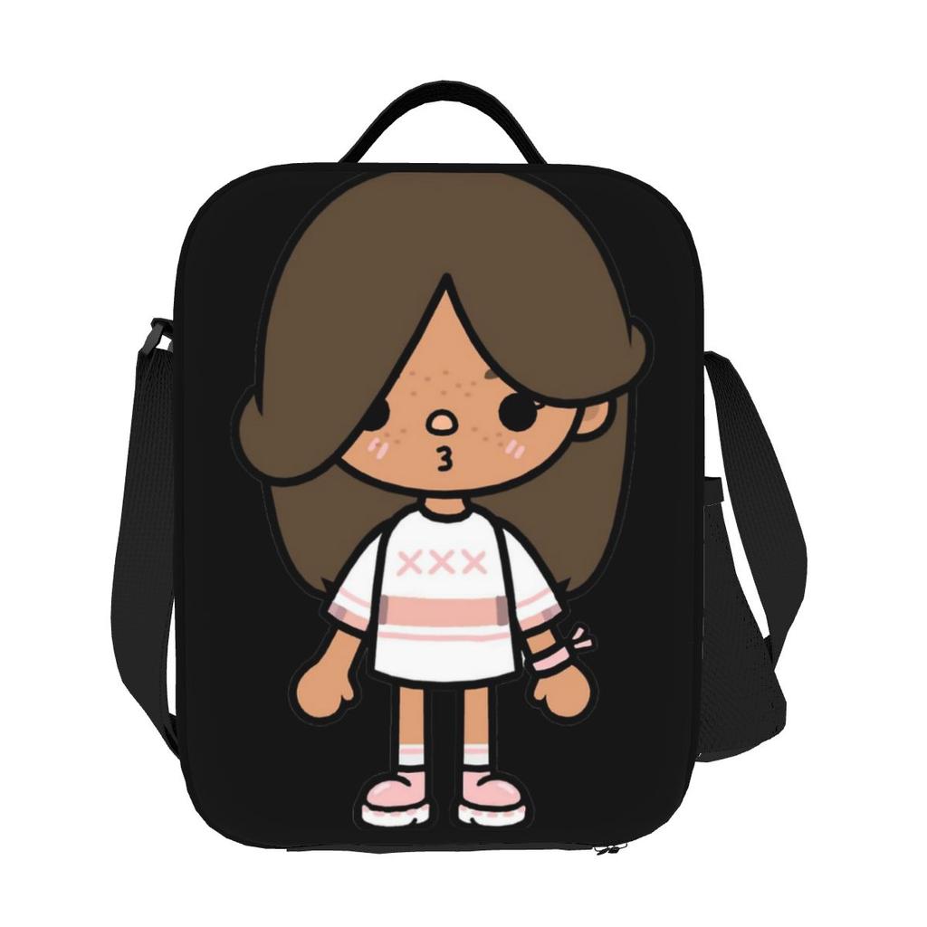 Toca Life Box - Toca Boca Cute Lunch Bags Insulated Bento Box Lunch Tote Resuable Picnic Bags Cooler Bag for Woman Kids Work