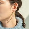 Pendientes de aro de perlas
