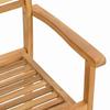Chair Set of 4 Brown 56 X 55 X 90.5 Cm Solid Teak Wood