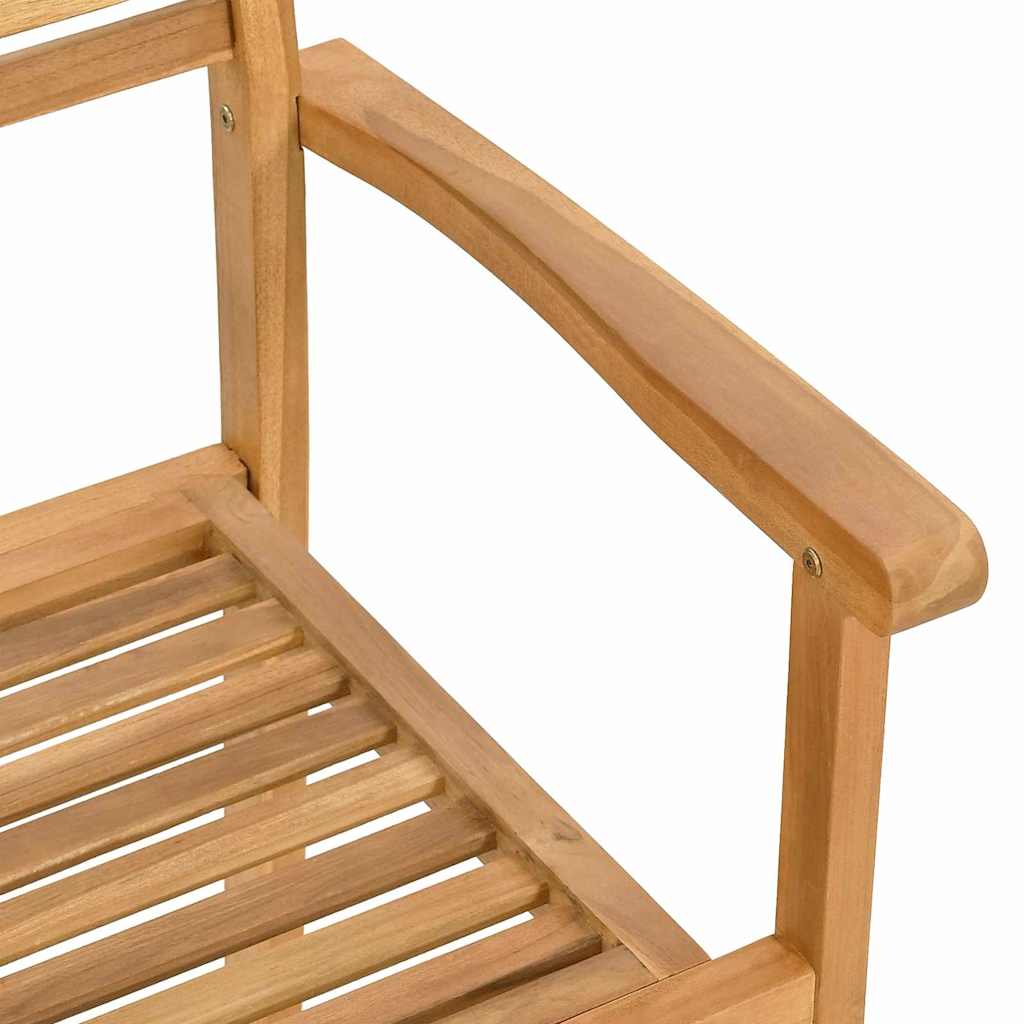 Chair Set of 4 Brown 56 X 55 X 90.5 Cm Solid Teak Wood