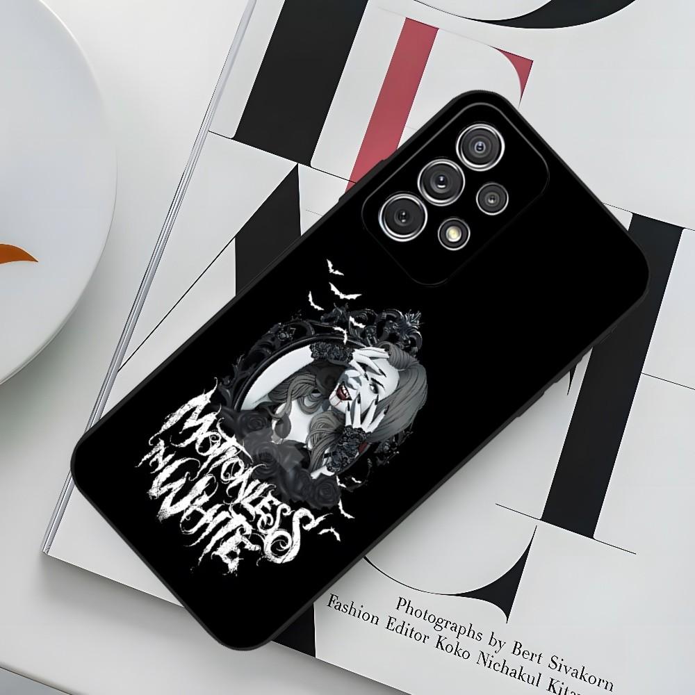 Music Motionless In White Phone Case For Sumsung Galaxy S24 S23 S22 S21 S20 A24 A34 N20 M54 A54 A53 Fe Plus Ultra Black Soft Cov