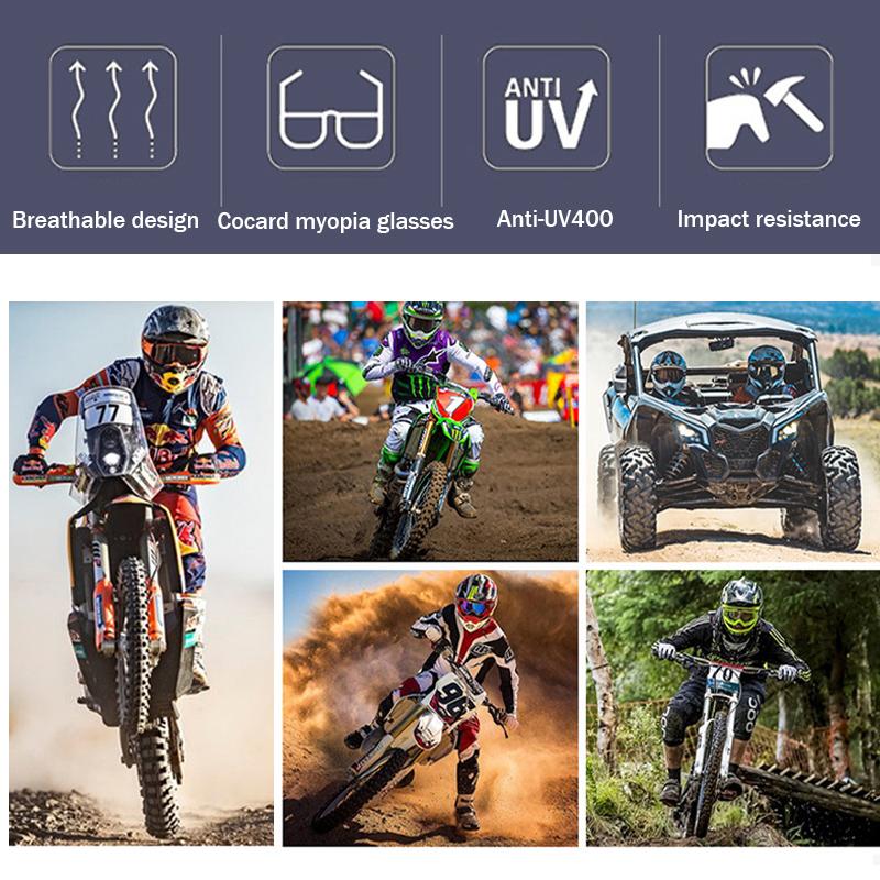 Professional Motocross Glasses Men Motorcycle Goggles Windproof Breathable Motorbike Glasses Cycling Sunglass Cycling Equipment