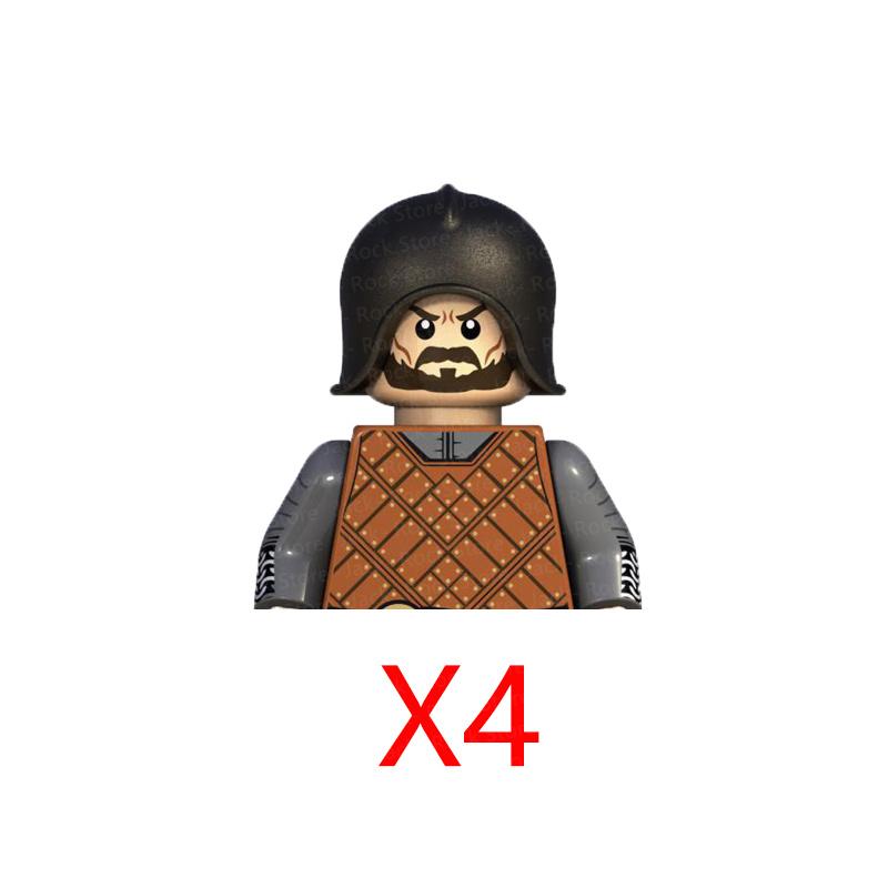 Military Building Blocks Solider Figures Gifts Toys Movie Science Fiction Series Medieval Knight Legion Weapons Shield Flag MOC