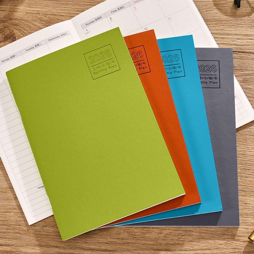 Work Efficiency Planner Notebook 24 Sheets Agenda Planner Portable 2026 Schedules Notebook  School