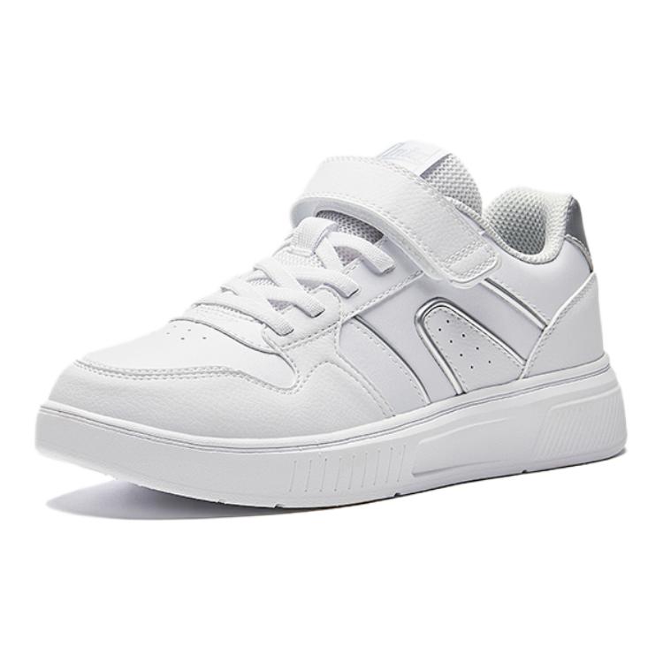 Anta Comfortable Versatile Non-Slip Wear-Resistant Low-Top Kids Skate Shoes Kids Sneakers White 332438012S-2