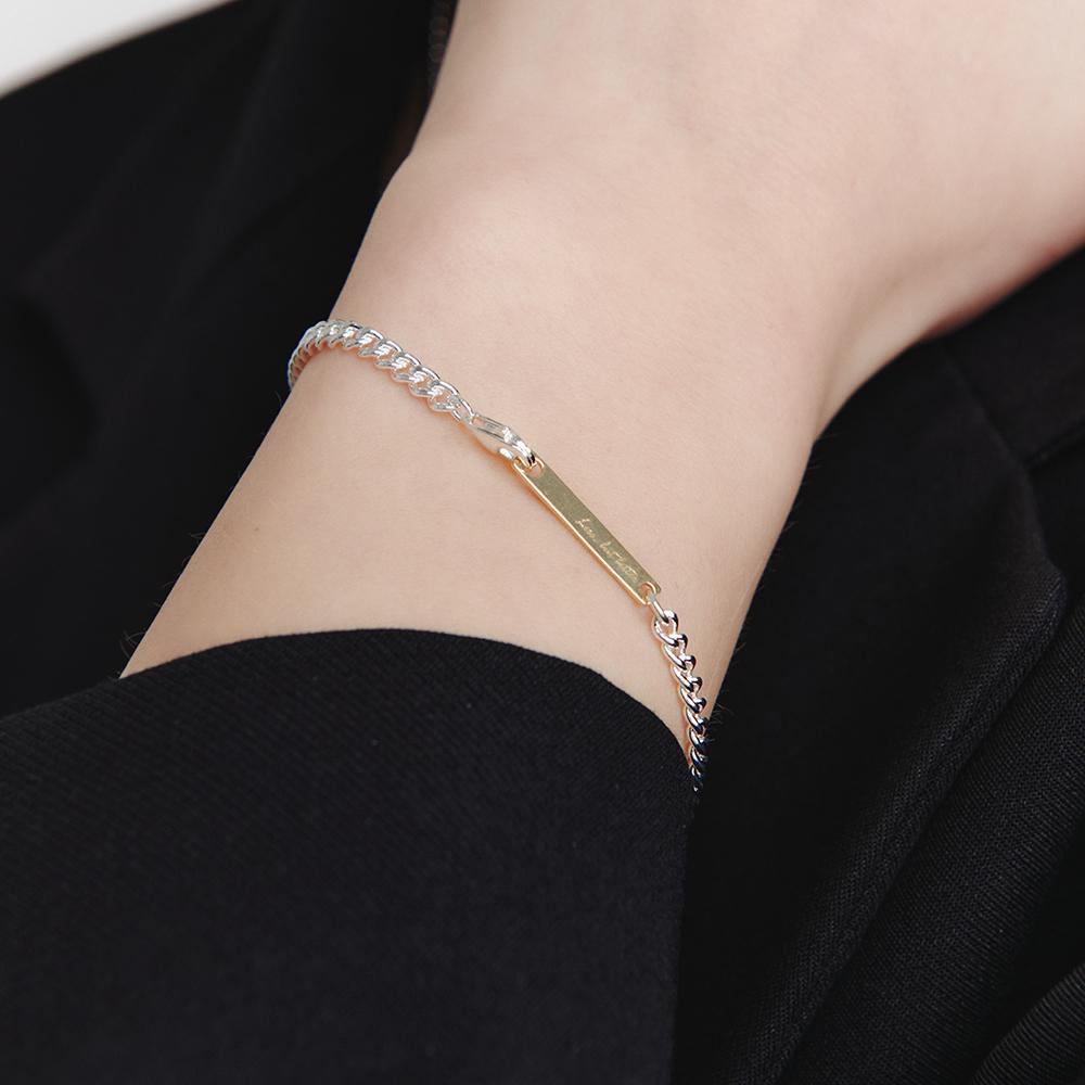 Lunne Silver 925 Curved Chain Bracelet #Lsb10