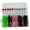 Bionic Topmouth Culter Soft Bait Set with Lead Head Hook and T-Tail Design