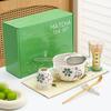 Matcha Set Hand-painted Christmas Tree Pattern Christmas Gift Box Suitable for Gift Giving