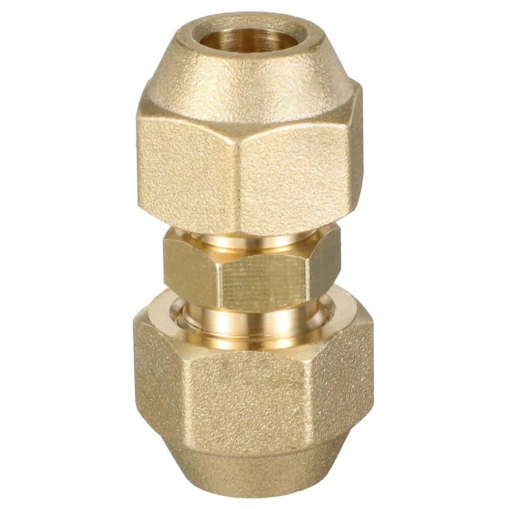 Straight Pipe Extension Joint 1/2" 1/4" 3/8" 3/4" 5/8" With Flare Nuts Copper Connectors Flare Connecting