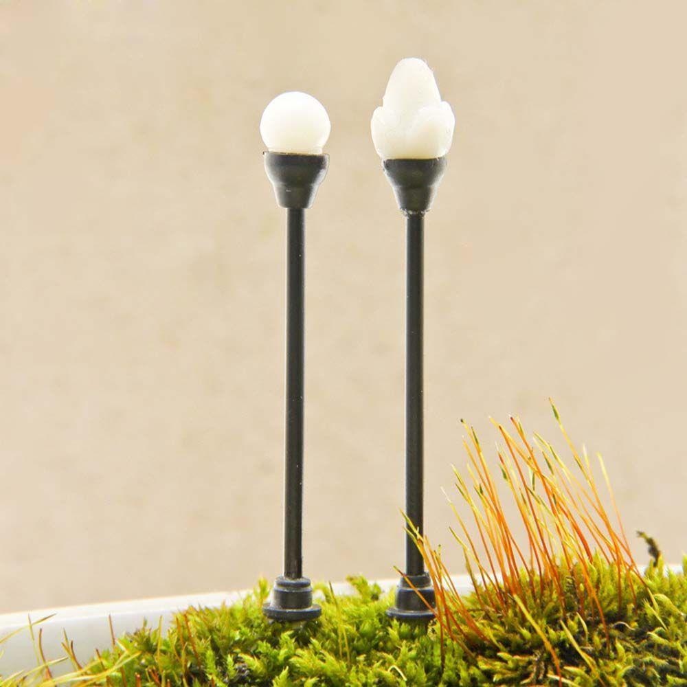 DIY Plastic Decoration Fairy Craft Garden Street Lamp Landscaping Artificial Lamp Miniature Lamp