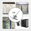 Rustproof Zincs Alloys Garage Lock T Handle Design 2 Key Included For Effortlessly Installation And Security
