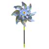 Outdoor Garden Holographic Pinwheel Bird Deterrent Wind Spinner Reflective Material for Yard Lawn Field Decoration Stake Included