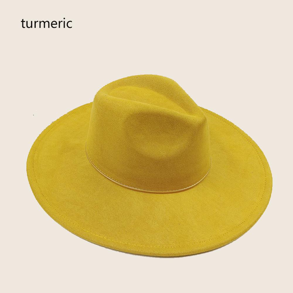 Suede Wide-brimmed Hat 9.5 Cm Brim Width Unisex Suitable for Jazz Hat Fedora Hat Church Hat Felt Hat Soft Felt Hat Panama Hat.