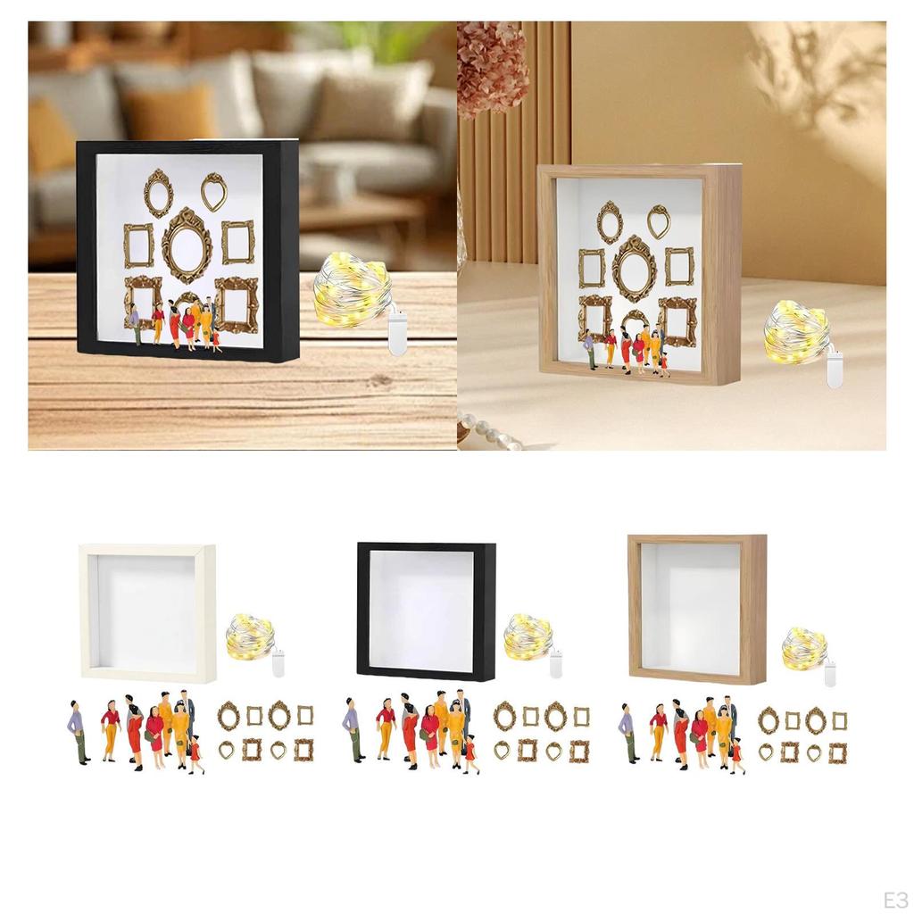 DIY Mini-Museum Silhouette Box USA für Hochzeitsjubiläum Geschenk