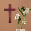 Wooden Wall Cross Decor Christian Hanging Cross 25cmx14.5cm Religious Crucifix for Home Church Wall Decoration