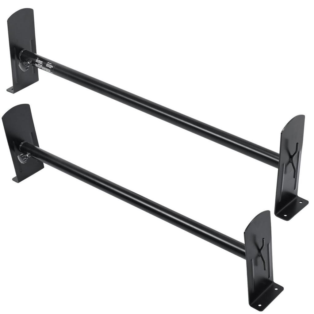 Dakdragersysteem voor bestelwagen, 2 stangen Dakdragers van gelegeerd staal, Draagvermogen 227 KG Dakdrager voor dakgoot, Verstelbare lengte 910-1460 mm, Compatibel met ladderdrager voor bestelwagen