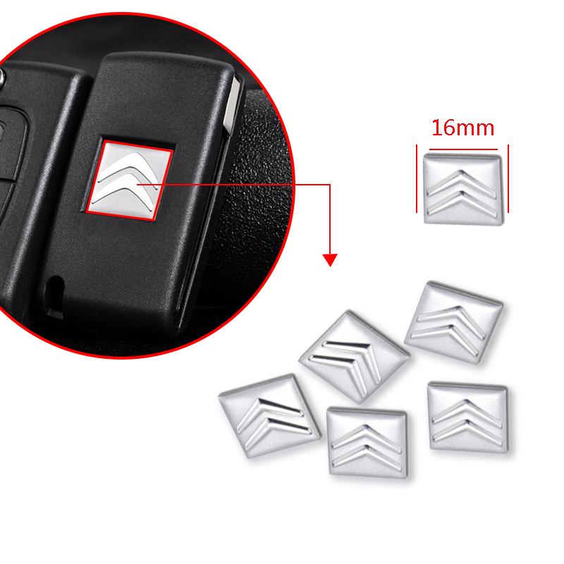 14mm Car Key Emblem Stickers Auto Control Key Logo Accessories For Citroen berlingo xsara picass Car styling C2 C3 C4 C5 X7 akr256
