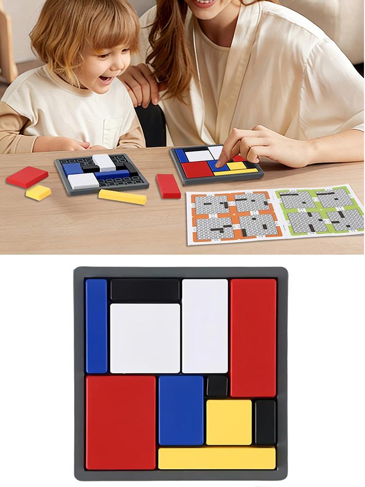 Brain Teaser Logic Puzzles for Adults Intelligence Toy with 4 Difficulty Levels Mind Challenge Puzzles Blocks for Kids Adults