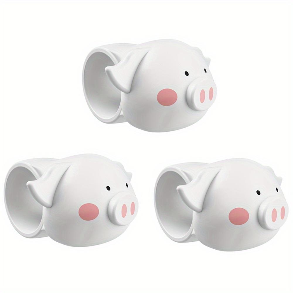 3pcs Portable Silicone Door Stopper Cartoon Anti-Shock Doorknob Bumper Pad Punch-free Silent Wall Protector for Bedroom