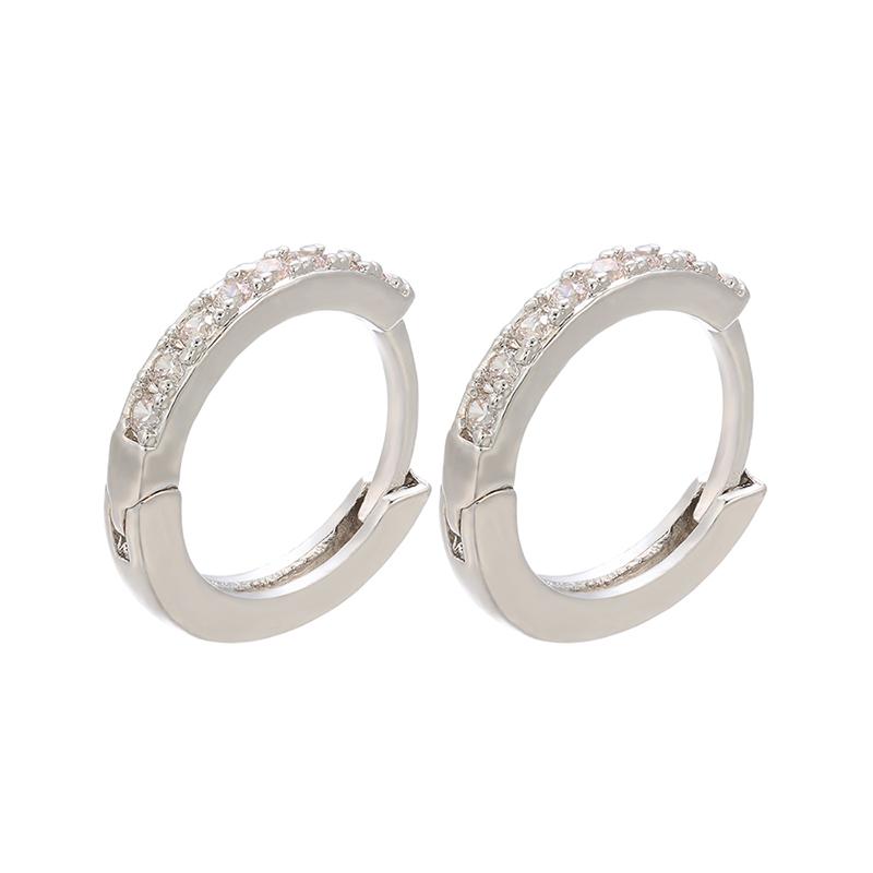 ZHUKOU high quality 13x14mm crystal earrings for women summer jewelry accessories fashion Gold earrings model:VE82