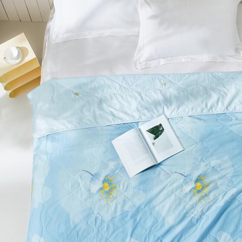 LUOLAI Cotton & Tussah Silk Washable Summer Quilt