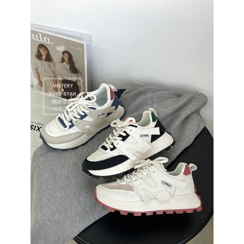 Spring new platform versatile retro sports shoes casual women's shoes 1652