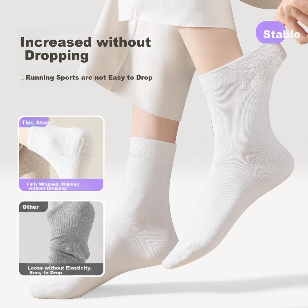 QIHAIQIU Disposable Socks for Men And Women, Daily Wear, No-Wash Short Socks for Travel, Versatile Breathable Socks, 20 Pairs