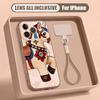 Vintage Lucky Golden Horse Hand Strap Case For iPhone 17 Pro Max Hybrid TPU+PC Magnetic For Magsafe Matte Cover For iPhone 16 15 14 13 Pro Max