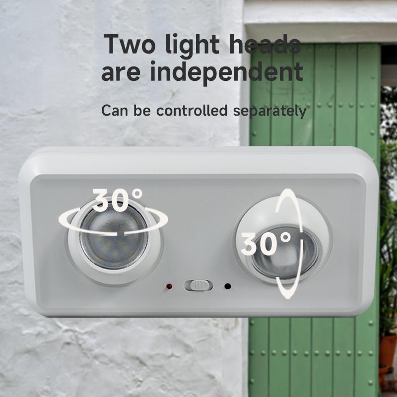 Double Head LED Emergency Lights Outdoor Camping Portable Ultra Bright Rechargeable LED Smart Lanterns Suspensible Wall Lamps