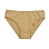 Women Adult Mid Waist Combed Cotton Breathable Solid Triangle Underwear Panties
