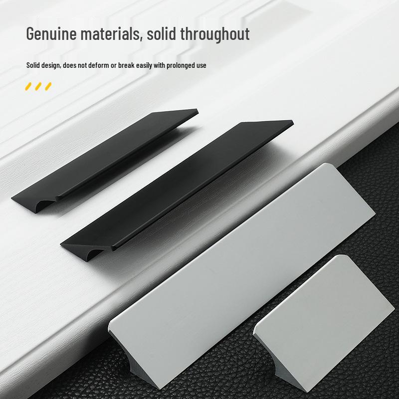 Modern Nordic Matte Space Aluminum Wardrobe and Drawer Handle