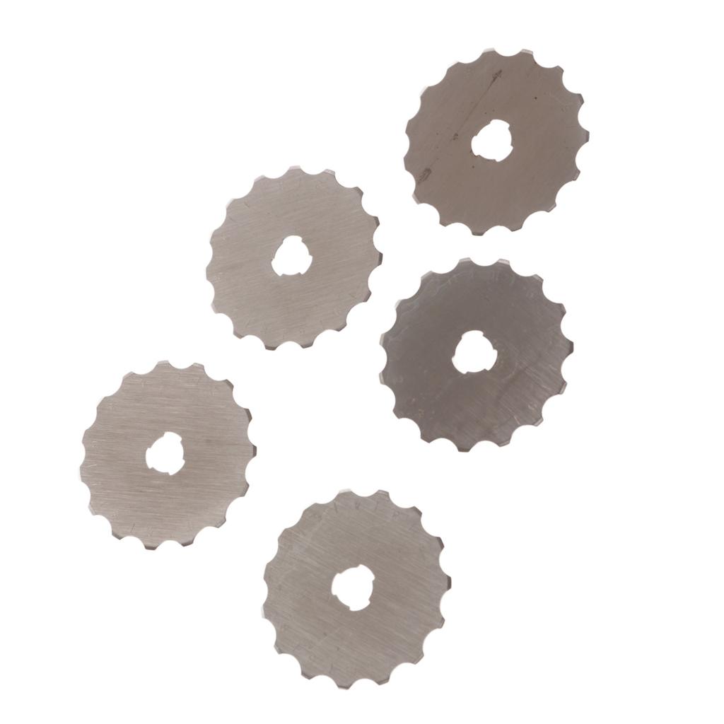 5Pcs Cloth Cutting Knife Blade Paper Cloth Hob Rolling Cutter Tailor Sewing Supplies 45mm