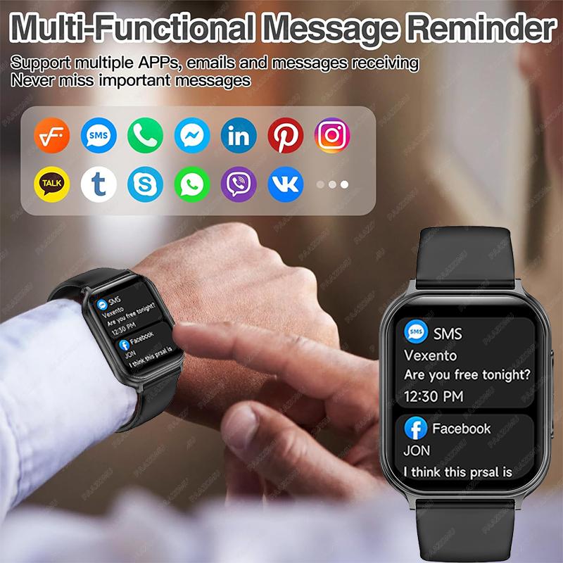 Brand new neutral sports smartwatch, collocation 700mAh large capacity battery, Bluetooth call, fitness tracker, Health monitor