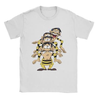 The Daltons Lucky Luke Herre T-shirt Fritids T-shirt Kortærmet Rund Hals T-shirts Ren Bomuld Gaveidé Toppe#Farve(2)