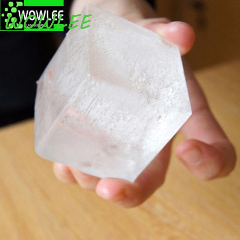 Livsmedelsgodkänd Silikon Iskubsform, Jumbo Stor Fyrkantig Bricka, DIY Form, Svart Form, Köksaccessoarer, 8 Stora Fack